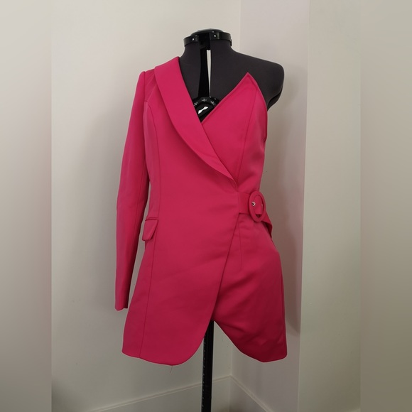 Miss Pap - One Shoulder - Blazer Jumpsuit - BNWT - Size 4 - Picture 3 of 4